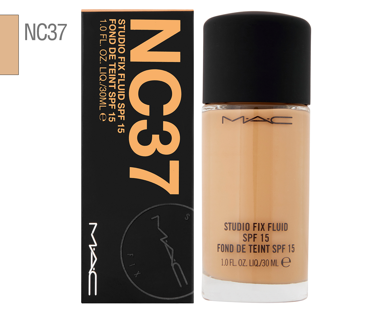 MAC Studio Fix Fluid SPF 15 Foundation 30mL - NC37 