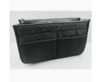 Bag Insert Organiser Handbag Women Travel Makeup Purse Wallet Pouch Organiser - Black