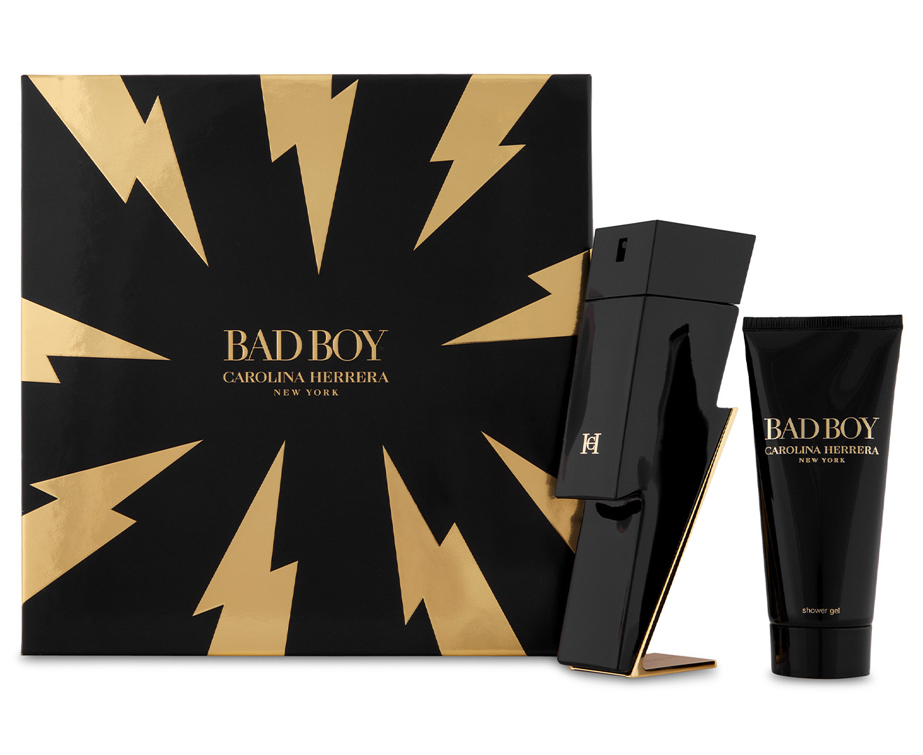 Carolina Herrera Bad Boy Eau De Toilette With All Over Wash Gift Set ...