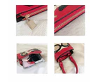 Nevenka Personalized 3D Ladies Leather Top Handle Handbags Crossbody Shoulder Bags-Red