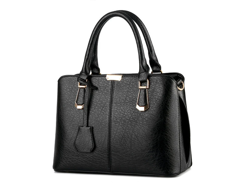 Nevenka Womens Fashion Handbags Top Handle High Capacity Tote-Black