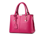 Nevenka Womens Fashion Handbags Top Handle High Capacity Tote-RoseRed