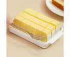 Butter cutting storage box Butter Slicer Butter Container Cheese Cutter-White