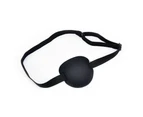 2pcs Eye Patch Shade Concave Washable Soft Adjustable Strap Black