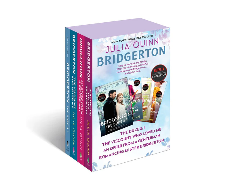 Bridgerton 4 Book Boxed Set : The Duke And I, The Viscount Who Loved Me, An Offer From A Gentleman, Romancing Mister Bridgerton