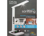 Ottlite Executive LED Sanitizing Desk Lamp with Wireless Charging - Black