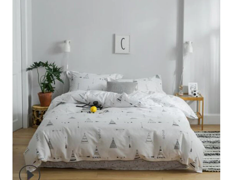 3D Small Triangle Pattern 14081 Quilt Cover Set Bedding Set Pillowcases Duvet Cover KING SINGLE DOUBLE QUEEN KING