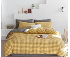 3D Yellow Grid 14066 Quilt Cover Set Bedding Set Pillowcases Duvet Cover KING SINGLE DOUBLE QUEEN KING