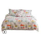 3D House Tree 14086 Quilt Cover Set Bedding Set Pillowcases Duvet Cover KING SINGLE DOUBLE QUEEN KING