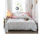 3D Pink Colored Floral 14075 Quilt Cover Set Bedding Set Pillowcases Duvet Cover KING SINGLE DOUBLE QUEEN KING