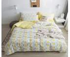3D Yellow Triangle Pattern 14052 Quilt Cover Set Bedding Set Pillowcases Duvet Cover KING SINGLE DOUBLE QUEEN KING