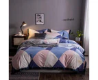 3D Blue Pink Diamond 14037 Quilt Cover Set Bedding Set Pillowcases Duvet Cover KING SINGLE DOUBLE QUEEN KING