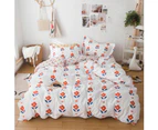 3D Small Red Flower Pattern 13192 Quilt Cover Set Bedding Set Pillowcases Duvet Cover KING SINGLE DOUBLE QUEEN KING