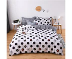 3D Black Dots 12138 Quilt Cover Set Bedding Set Pillowcases Duvet Cover KING SINGLE DOUBLE QUEEN KING