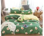 3D Avocado 12128 Quilt Cover Set Bedding Set Pillowcases Duvet Cover KING SINGLE DOUBLE QUEEN KING