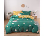 3D Green Background Chrysanthemum 12132 Quilt Cover Set Bedding Set Pillowcases Duvet Cover KING SINGLE DOUBLE QUEEN KING