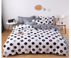 3D Black Dots 12138 Quilt Cover Set Bedding Set Pillowcases Duvet Cover KING SINGLE DOUBLE QUEEN KING