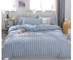 3D Gray Vertical Stripes 12090 Quilt Cover Set Bedding Set Pillowcases Duvet Cover KING SINGLE DOUBLE QUEEN KING