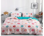 3D Pink Green Flower 12088 Quilt Cover Set Bedding Set Pillowcases Duvet Cover KING SINGLE DOUBLE QUEEN KING