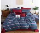 3D Blue And Red Bars 12037 Quilt Cover Set Bedding Set Pillowcases Duvet Cover KING SINGLE DOUBLE QUEEN KING