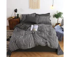 3D Black And White Vertical Stripes 12031 Quilt Cover Set Bedding Set Pillowcases Duvet Cover KING SINGLE DOUBLE QUEEN KING
