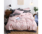 3D Pink Bottom Pink Strawberry 12027 Quilt Cover Set Bedding Set Pillowcases Duvet Cover KING SINGLE DOUBLE QUEEN KING