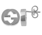 Gucci Interlocking G Stud Earrings - Silver