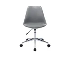 Chotto - Ando Office Desk Chair with Vegan Leather Seat - Grey