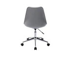 Chotto - Ando Office Desk Chair with Vegan Leather Seat - Grey