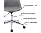 Chotto - Ando Office Desk Chair with Vegan Leather Seat - Grey