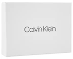 Calvin Klein Saffiano Enamel Slimfold Wallet w/ Key Fob - Black