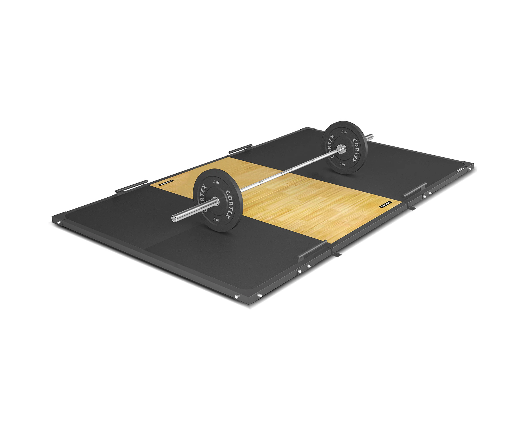 CORTEX 3m x 2m 50mm Weightlifting Platform with Dual Density Mats Framed Set