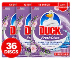 3 x 2pk Duck Fresh Discs Toilet Cleaner Refills Lavender 36mL
