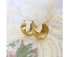 Posh Gold Hoop Earrings