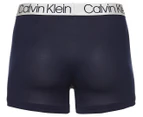 Calvin Klein Men's Microfibre Trunks 3-Pack - Black/Peacoat/Turbulence