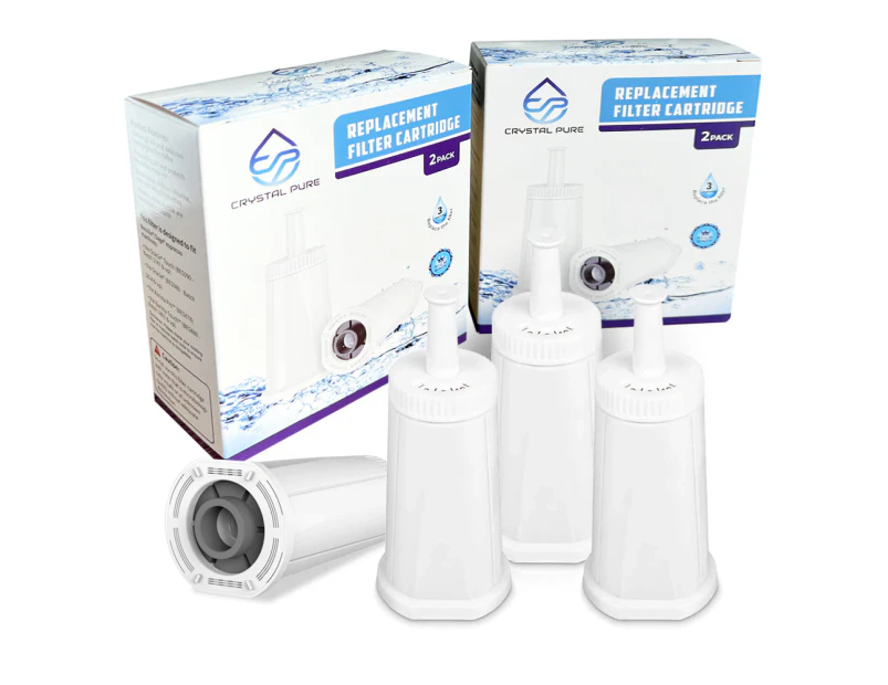 4x Water Filter Cartridge for Breville BES008WHT0NAN1 Claro Swiss,the Dynamic Duo BES500 BES878 BES880 The Oracle,Oracle Touch,Bambino Coffee Machine