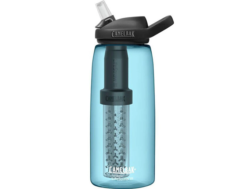 Camelbak Eddy+ Lifestraw 1L Water Bottle- True Blue