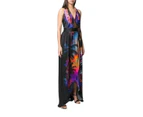 Balmain Halter Neck Printed Silk Dress - Multi