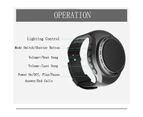 Momax Wearable Wireless Wrist Portable Bluetooth Speaker Watch with Multi Function-Black