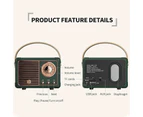 Momax Portable Bluetooth Wireless Stereo Retro Speakers-Green