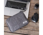 Electronic Organizer Travel Cable Storage Bag Accessories - Grey