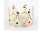 Mens Kings Crown Superior Gold Costume Accessories Male Halloween