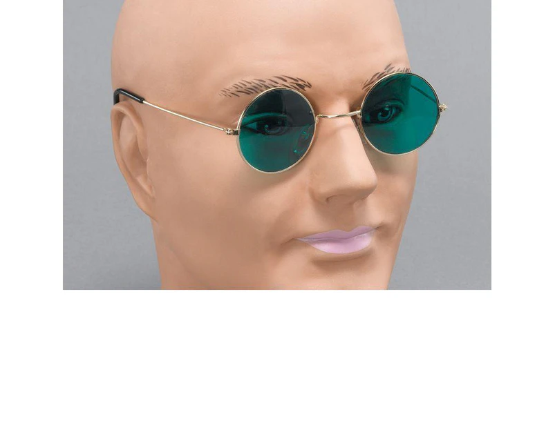 Mens John Lennon Glasses Green Lens Costume Accessories Male Halloween