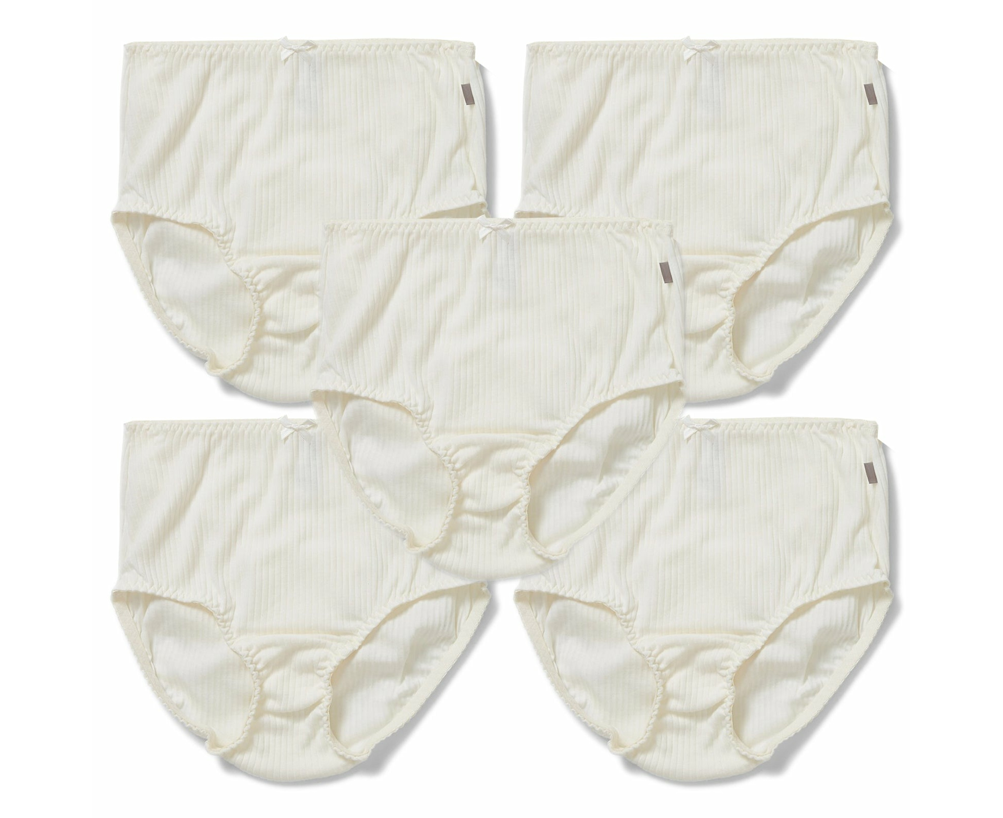 5 Pack Hestia Heroes Full Womens Underwear Undies Panties Briefs Cream ...