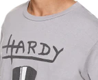 Ed Hardy Men's Skull Top Hot Vintage Graphic Tee / T-Shirt / Tshirt - Iron Grey