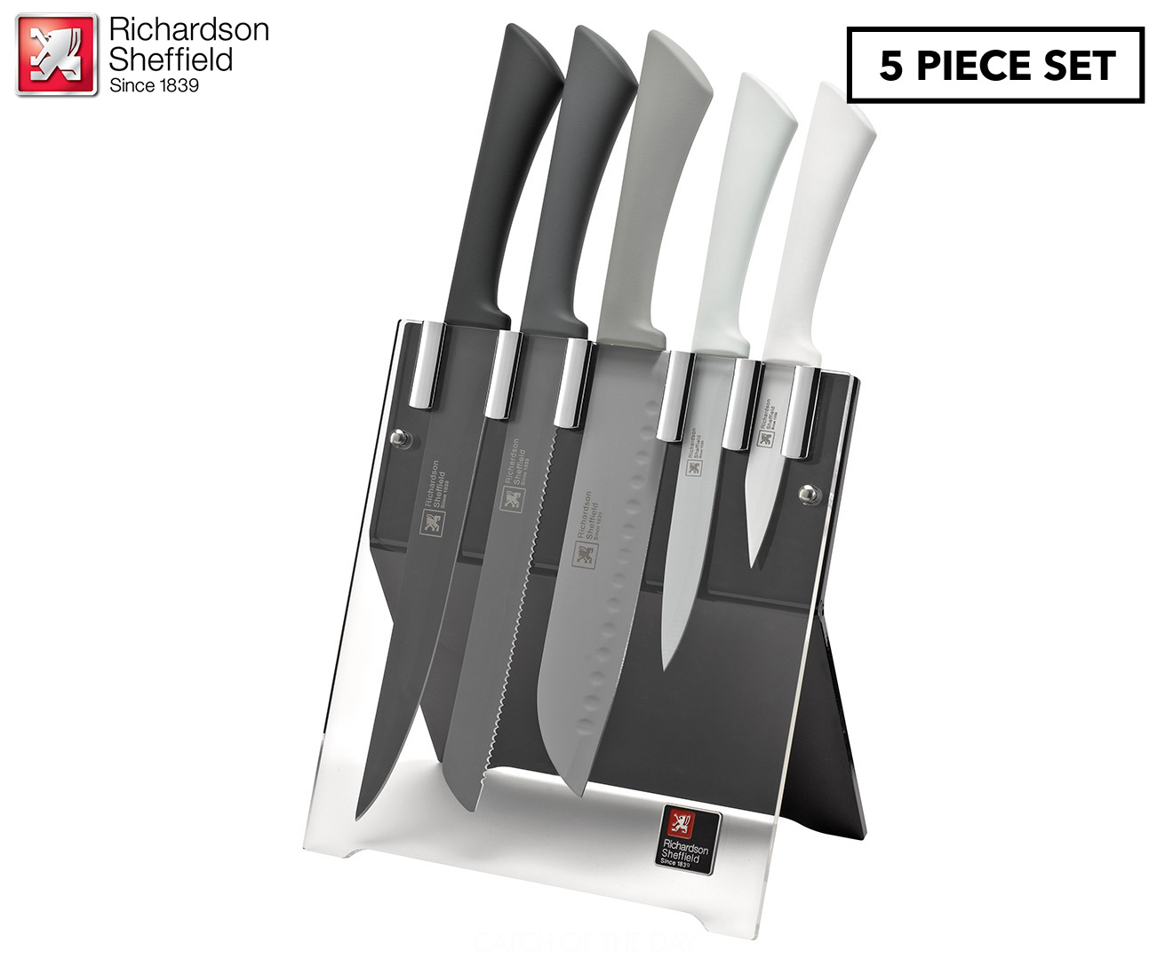 richardson sheffield 5 piece love colour mono knife block