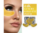 Evique x 10- 24k Gold Collagen eye mask Natural Under Eye Gel Patches - Anti-ageing Reduce Puffiness Dark Circles & Wrinkles