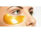 Evique x 10- 24k Gold Collagen eye mask Natural Under Eye Gel Patches - Anti-ageing Reduce Puffiness Dark Circles & Wrinkles