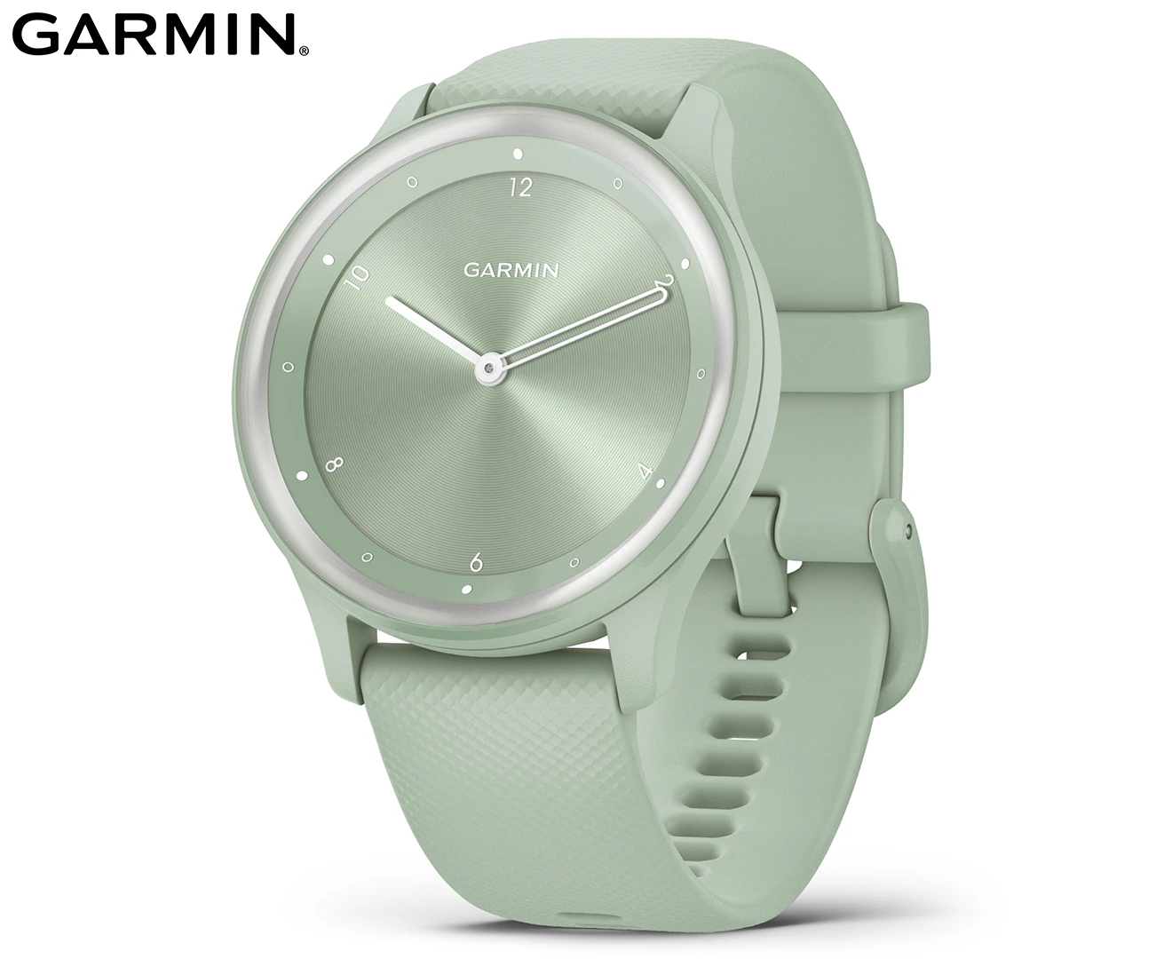 Garmin Vivomove Sport Smartwatch Cool Mint Case w/Silver Accents