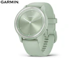 Garmin Vivomove Sport Smartwatch Cool Mint Case w/Silver Accents